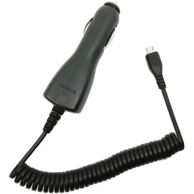 Nokia Car Charger, Auto Adapter, Schwarz Nokia Car Charger, Auto Adapter, Schwarz