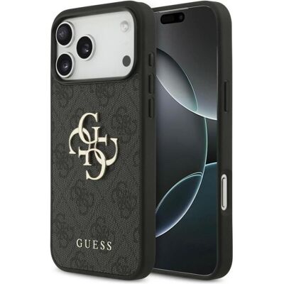 Guess PU 4G Metalllogo-Hülle für iPhone 18 Pro Max Grau (Apple iPhone 17 Pro Max), Smartphone Hülle, Grau, Schwarz Guess PU 4G Metalllogo-Hülle für iPhone 18 Pro Max Grau (Apple iPhone 17 Pro Max), Smartphone Hülle, Grau, Schwarz
