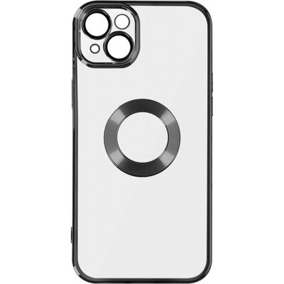 Avizar Transparente Silikonhülle im Chrome-Style Series (Apple iPhone 14 Plus), Smartphone Hülle, Transparent, Schwarz Avizar Transparente Silikonhülle im Chrome-Style Series (Apple iPhone 14 Plus), Smartphone Hülle, Transparent, Schwarz