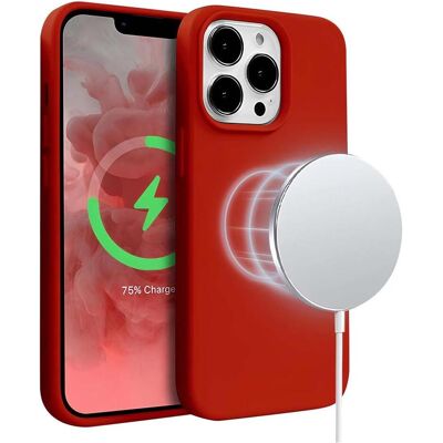 Crong Magnetic Case - Case for iPhone 13 Pro Max MagSafe (Red) (Apple iPhone 13 Pro Max), Smartphone Hülle, Rot Crong Magnetic Case - Case for iPhone 13 Pro Max MagSafe (Red) (Apple iPhone 13 Pro Max), Smartphone Hülle, Rot
