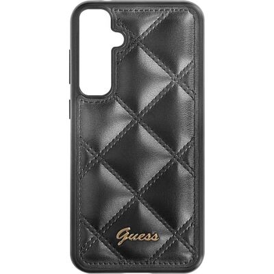 Guess Samsung Galaxy S23 FE Hülle Hartcase Quiltmuster Goldlogo Guess Samsung Galaxy S23 FE Hülle Hartcase Quiltmuster Goldlogo
