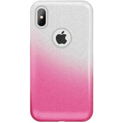 iLike iPhone X / iPhone XS Gradient Glitter 3in1 case (Apple iPhone X), Smartphone Hülle, Pink iLike iPhone X / iPhone XS Gradient Glitter 3in1 case (Apple iPhone X), Smartphone Hülle, Pink