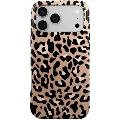 Burga Hülle iPhone 17 Pro Max MagSafe Tough Leopard (Apple iPhone 17 Pro Max), Smartphone Hülle, Schwarz, Braun Burga Hülle iPhone 17 Pro Max MagSafe Tough Leopard (Apple iPhone 17 Pro Max), Smartphone Hülle, Schwarz, Braun