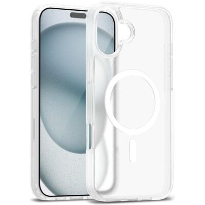 Crong Hybrid Matte Magnetic - MagSafe iPhone 17 Case (White) (Apple iPhone 17), Smartphone Hülle, Transparent, Weiss Crong Hybrid Matte Magnetic - MagSafe iPhone 17 Case (White) (Apple iPhone 17), Smartphone Hülle, Transparent, Weiss