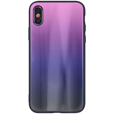 iLike iPhone XR Aurora Glass case (Apple iPhone XR), Smartphone Hülle, Pink, Schwarz iLike iPhone XR Aurora Glass case (Apple iPhone XR), Smartphone Hülle, Pink, Schwarz