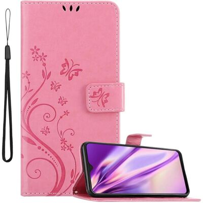 Samsung Galaxy M21 / M30s Blumen Buchhülle - Rosa Samsung Galaxy M21 / M30s Blumen Buchhülle - Rosa