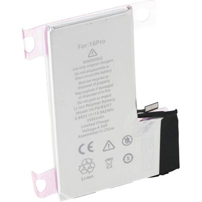 AccuCell Akku passend für Apple iPhone 16 Pro Li-Polymer 3,89V 3582mAh 13,94Wh, Smartphone Akku AccuCell Akku passend für Apple iPhone 16 Pro Li-Polymer 3,89V 3582mAh 13,94Wh, Smartphone Akku