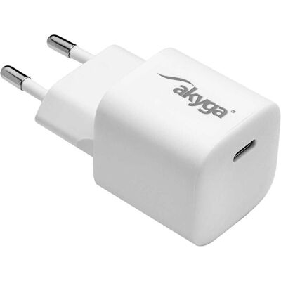 Akyga AK-CH-22 USB-Ladegerät - 25W - USB-C - Weiß Akyga AK-CH-22 USB-Ladegerät - 25W - USB-C - Weiß