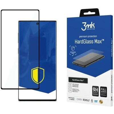 3MK HardGlass Max FingerPrint for Samsung Galaxy Note 10 black frame (1 Stk., Samsung Galaxy Note 10), Smartphone Schutzfolie, Transparent 3MK HardGlass Max FingerPrint for Samsung Galaxy Note 10 black frame (1 Stk., Samsung Galaxy Note 10), Smartphone Schutzfolie, Transparent