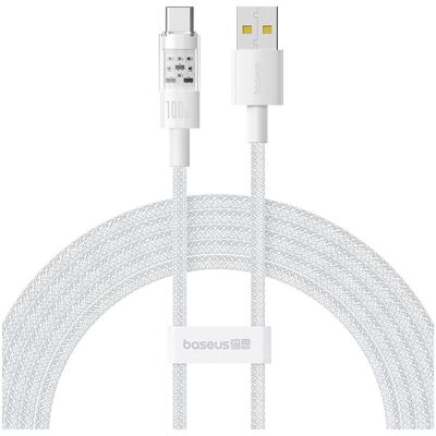 Baseus P10373002211-01 Datenkabel Gem - USB zu Type-C - 2m - Mondweiß - Ladekabel Baseus P10373002211-01 Datenkabel Gem - USB zu Type-C - 2m - Mondweiß - Ladekabel