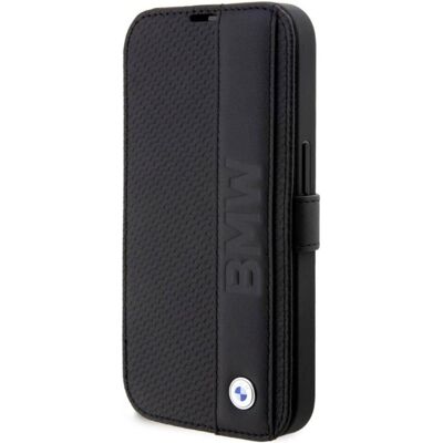 BMW iPhone 14 Pro Leder Texturiert&Stripe Hülle BMW iPhone 14 Pro Leder Texturiert&Stripe Hülle