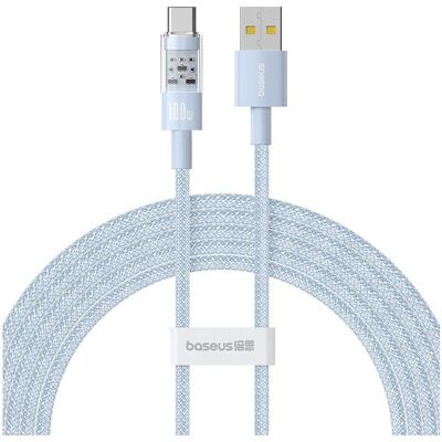 Baseus Gem USB A zu USB C Schnellladekabel - 2m - Blau Baseus Gem USB A zu USB C Schnellladekabel - 2m - Blau