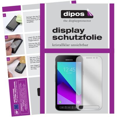 Dipos Displayschutzfolie Crystalclear (Samsung Galaxy Xcover 4), Smartphone Schutzfolie, Transparent Dipos Displayschutzfolie Crystalclear (Samsung Galaxy Xcover 4), Smartphone Schutzfolie, Transparent