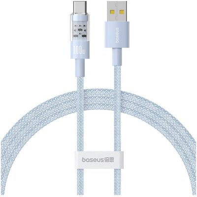 Baseus Gem USB A auf USB C Schnellladekabel - 1m - Blau Baseus Gem USB A auf USB C Schnellladekabel - 1m - Blau