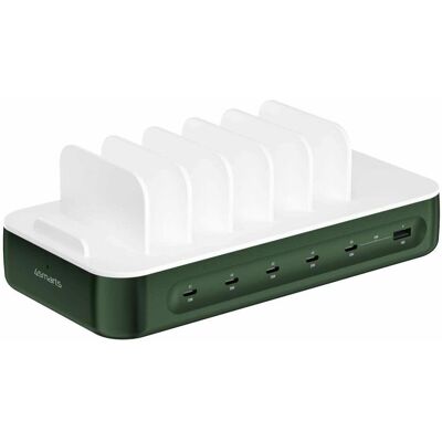4smarts Ladestation Team (100 W, 6 Ports), USB Ladegerät, Grün 4smarts Ladestation Team (100 W, 6 Ports), USB Ladegerät, Grün