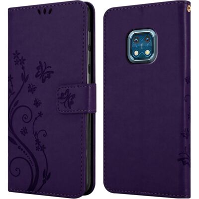 Nokia XR20 Blumenhülle - Dunkel Lila Nokia XR20 Blumenhülle - Dunkel Lila