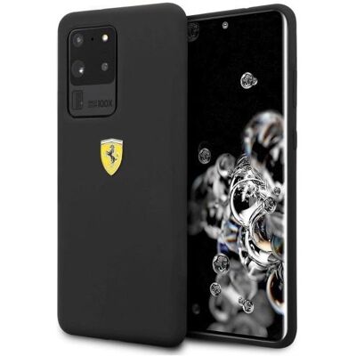 Ferrari Schwarzes Silikon-Hardcase für Samsung Galaxy S20 Ultra Ferrari Schwarzes Silikon-Hardcase für Samsung Galaxy S20 Ultra
