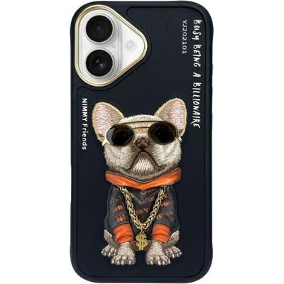 iCables iPhone 16 6,1 Schwarz Hülle - Cool Dog iCables iPhone 16 6,1 Schwarz Hülle - Cool Dog