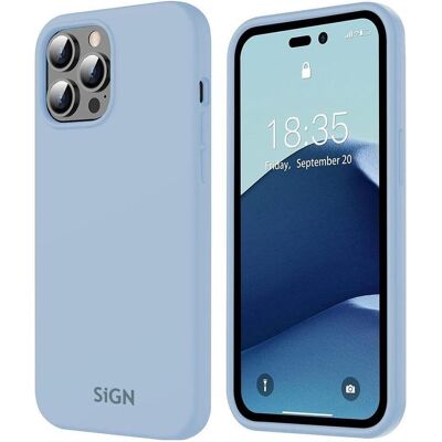 SiGN Liquid Silicone Case for iPhone 14 Pro Max - Safir Blue (Apple iPhone 14 Pro Max), Smartphone Hülle, Blau SiGN Liquid Silicone Case for iPhone 14 Pro Max - Safir Blue (Apple iPhone 14 Pro Max), Smartphone Hülle, Blau