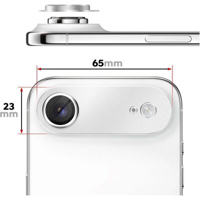 Avizar Alu Kameraschutz Monoblock iPhone Air (1 Stk., Apple iPhone Air), Smartphone Schutzfolie, Silber Avizar Alu Kameraschutz Monoblock iPhone Air (1 Stk., Apple iPhone Air), Smartphone Schutzfolie, Silber