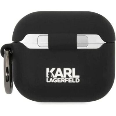 Karl Lagerfeld KLA3RUNCHK Silikonhülle für AirPods 3 - Schwarz Karl Lagerfeld KLA3RUNCHK Silikonhülle für AirPods 3 - Schwarz