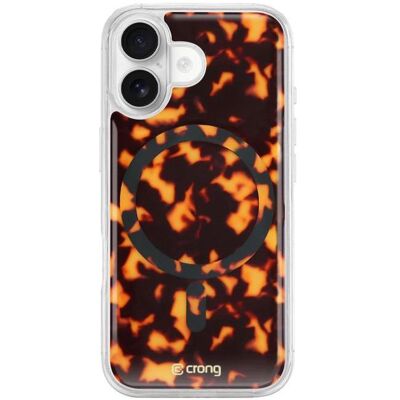 Crong Deluxe MAG Cover - Etui iPhone 17 MagSafe (Tortoise) (Apple iPhone 17), Smartphone Hülle, Braun, Transparent Crong Deluxe MAG Cover - Etui iPhone 17 MagSafe (Tortoise) (Apple iPhone 17), Smartphone Hülle, Braun, Transparent