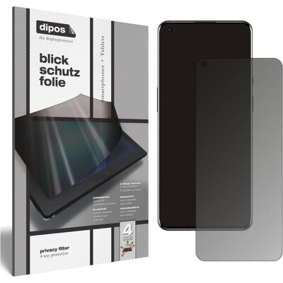 Dipos Blickschutzfolie 4-Way Privacy (OnePlus 9 5G), Smartphone Schutzfolie, Transparent Dipos Blickschutzfolie 4-Way Privacy (OnePlus 9 5G), Smartphone Schutzfolie, Transparent