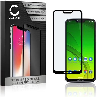 Cellonic Displayschutzglas (generisch) für Motorola Moto G7 Power, Smartphone Schutzfolie, Schwarz Cellonic Displayschutzglas (generisch) für Motorola Moto G7 Power, Smartphone Schutzfolie, Schwarz