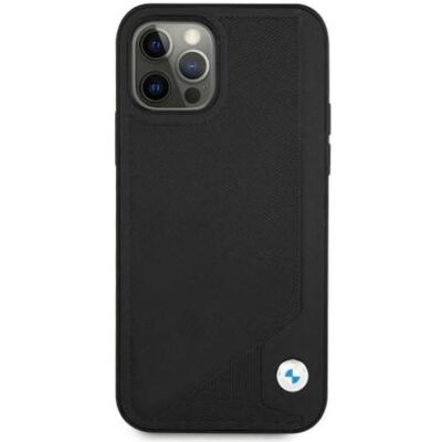 BMW Debossed Stripes (Apple iPhone 12 Pro Max), Smartphone Hülle, Schwarz BMW Debossed Stripes (Apple iPhone 12 Pro Max), Smartphone Hülle, Schwarz