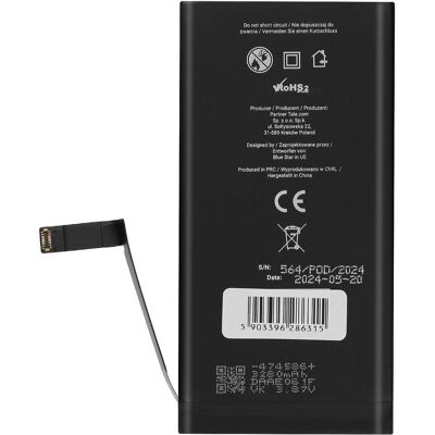 Clappio iPhone 14 Akku - 3279mAh Schwarz Clappio iPhone 14 Akku - 3279mAh Schwarz