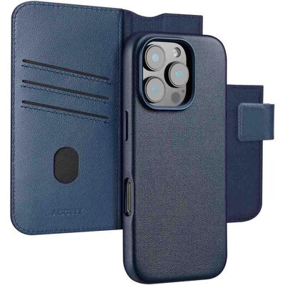 Accezz Leather Bookcase 2-in-1 met MagSafe iPhone 16 Pro Max - Nightfall Blue (Apple iPhone 16 Pro Max), Smartphone Hülle, Blau Accezz Leather Bookcase 2-in-1 met MagSafe iPhone 16 Pro Max - Nightfall Blue (Apple iPhone 16 Pro Max), Smartphone Hülle, Blau