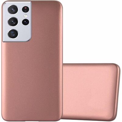 Samsung Galaxy S21 Ultra Metallisch Rosé Gold TPU Hülle - Schutzcover Samsung Galaxy S21 Ultra Metallisch Rosé Gold TPU Hülle - Schutzcover