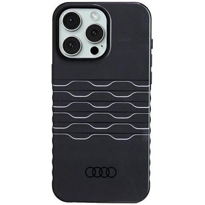 Audi iPhone 15 Pro Max MagSafe Hülle - Schwarz - Handyhülle Audi iPhone 15 Pro Max MagSafe Hülle - Schwarz - Handyhülle