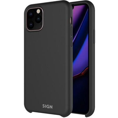 SiGN Liquid Silicone Case for iPhone 11 Pro - Black (Apple iPhone 11 Pro), Smartphone Hülle, Schwarz SiGN Liquid Silicone Case for iPhone 11 Pro - Black (Apple iPhone 11 Pro), Smartphone Hülle, Schwarz