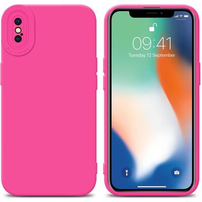 Apple iPhone X / XS Hot Pink TPU Hülle - Stoßschutz Apple iPhone X / XS Hot Pink TPU Hülle - Stoßschutz