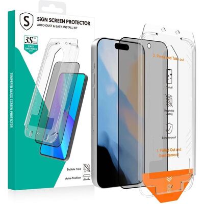 SiGN Privacy Screen Protector iPhone 16 Pro/17 – EZ Apply dust free applicator (1 Stk., Apple iPhone 16 Pro, Apple iPhone 17), Smartphone Schutzfolie, Transparent SiGN Privacy Screen Protector iPhone 16 Pro/17 – EZ Apply dust free applicator (1 Stk., Apple iPhone 16 Pro, Apple iPhone 17), Smartphone Schutzfolie, Transparent