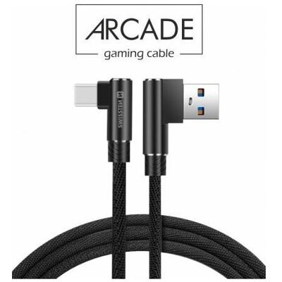Swissten - L-Type Textile USB-C Cable - 1.2 m - Cable Swissten - L-Type Textile USB-C Cable - 1.2 m - Cable