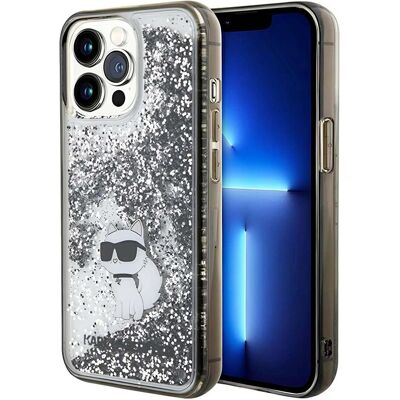 Karl Lagerfeld Liquid Glitter Choupette - iPhone 13/13 Pro Transparentes Hartcase Karl Lagerfeld Liquid Glitter Choupette - iPhone 13/13 Pro Transparentes Hartcase