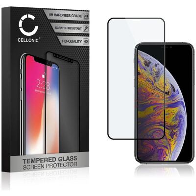 Cellonic Displayschutzglas (generisch) für Apple iPhone Xs Max, 11 Pro, XI, Smartphone Schutzfolie, Schwarz Cellonic Displayschutzglas (generisch) für Apple iPhone Xs Max, 11 Pro, XI, Smartphone Schutzfolie, Schwarz