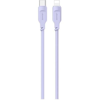 Usams Kabel USB-C na Lightning PD Fast Charging 1,2m 20W Lithe Series purpurowy/purple SJ566USB03 (U (1.20 m, USB 3.2 Gen 1, 20 W), USB Kabel Usams Kabel USB-C na Lightning PD Fast Charging 1,2m 20W Lithe Series purpurowy/purple SJ566USB03 (U (1.20 m, USB 3.2 Gen 1, 20 W), USB Kabel