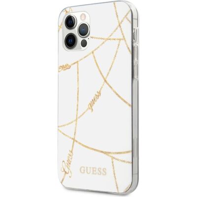 Guess iPhone 12 Pro Max Hardcase - Gold Chain Collection Guess iPhone 12 Pro Max Hardcase - Gold Chain Collection