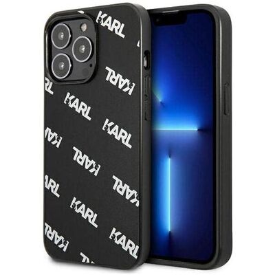 Karl Lagerfeld iPhone 13 Pro Hülle - Allover Schwarz Karl Lagerfeld iPhone 13 Pro Hülle - Allover Schwarz