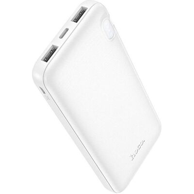 Hoco Power bank powerbank 10000 mAh 2A J128 white (10000 mAh, 32 Wh), Powerbank, Weiss Hoco Power bank powerbank 10000 mAh 2A J128 white (10000 mAh, 32 Wh), Powerbank, Weiss