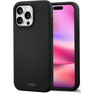 SiGN Liquid Silicone Case for iPhone 16 Pro - Black (Apple iPhone 16 Pro), Smartphone Hülle, Schwarz SiGN Liquid Silicone Case for iPhone 16 Pro - Black (Apple iPhone 16 Pro), Smartphone Hülle, Schwarz