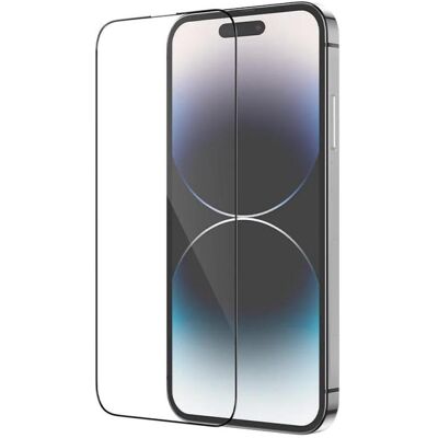 Hoco Front Cover Clear Screen Protector (Apple iPhone 14 Pro Max), Smartphone Schutzfolie, Transparent, Schwarz Hoco Front Cover Clear Screen Protector (Apple iPhone 14 Pro Max), Smartphone Schutzfolie, Transparent, Schwarz
