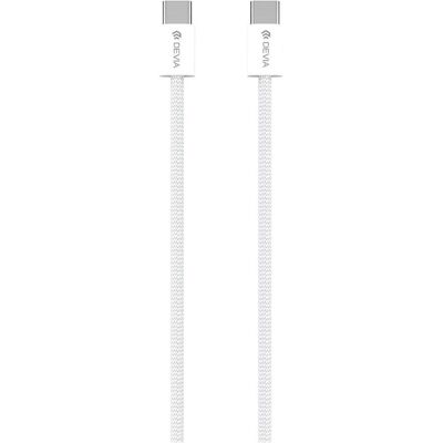 Devia Smart USB-C zu USB-C Kabel - 60W - Weiß Devia Smart USB-C zu USB-C Kabel - 60W - Weiß