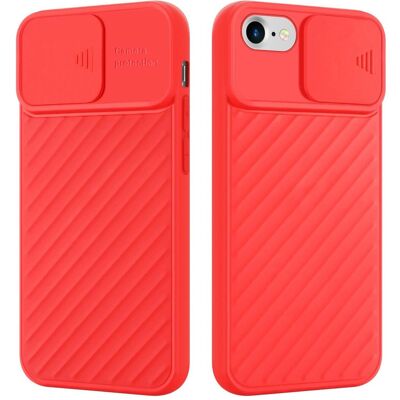 Apple iPhone 7 / 7S / 8 / SE 2020 TPU Hülle - Kamera Schutz Matt Rot Apple iPhone 7 / 7S / 8 / SE 2020 TPU Hülle - Kamera Schutz Matt Rot
