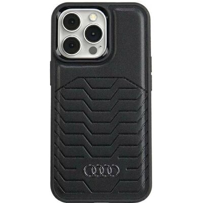 Audi iPhone 15 Pro Kunstleder MagSafe Hülle - Handyhülle Audi iPhone 15 Pro Kunstleder MagSafe Hülle - Handyhülle