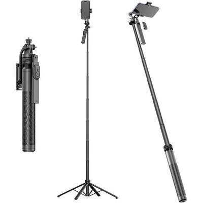 SiGN selfie stick / telescopic tripod with mobile phone holder, 180cm - black, Weiteres Smartphone Zubehör, Schwarz SiGN selfie stick / telescopic tripod with mobile phone holder, 180cm - black, Weiteres Smartphone Zubehör, Schwarz