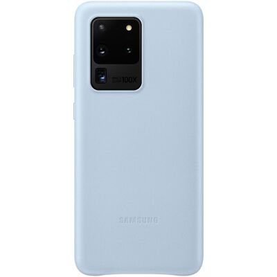 Leather Cover (Samsung Galaxy S20 Ultra), Smartphone Hülle, Blau Leather Cover (Samsung Galaxy S20 Ultra), Smartphone Hülle, Blau